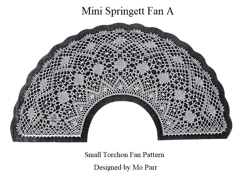 Mini Springett Torchon Fan A Stuart Johnsons Lace Bobbin Shop